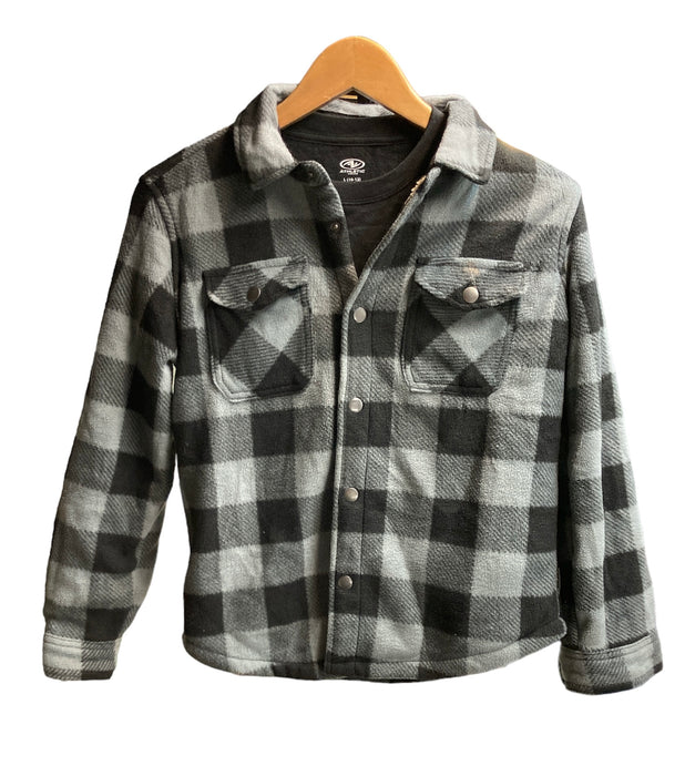Lined Black and Grey Flannel and Black Shirt Bundle Boys Size 10/12