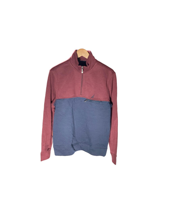 Nautica Pullover  Maroon and Navy Boys Size S 5/6