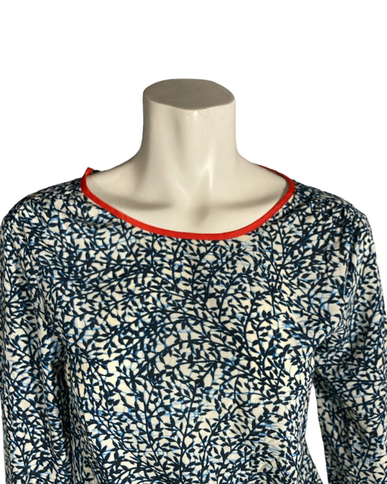 Michael Kors Navy Floral Shirt Size XXS