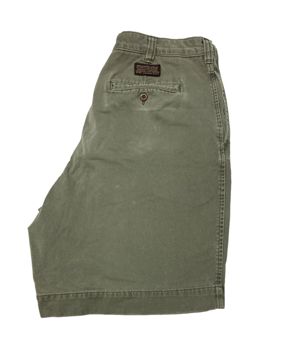 Abercrombie and Fitch Mens Shorts Olive Green Size 34