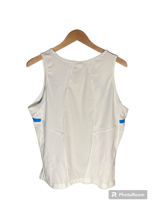 Nike Womens Activewear Tank White and Blue Size XL