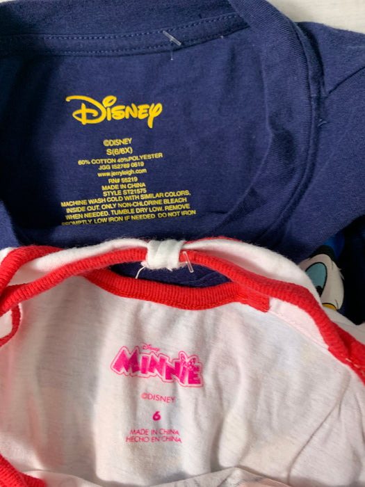 Bundle Girls Disney Shirts Size 6