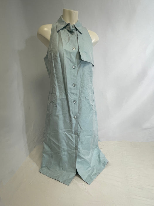 Max Mara Italian-Made Women's Sleeveless, Open-Shoulder Dress, Size 12