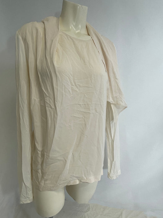 Max Mara Women's Long-Sleeve, Scarfed Shirt, Size M