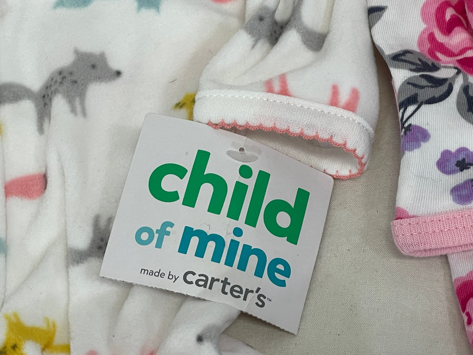 3pc. Carter's "Child of Mine" Footie Pajama Bundle, Size NB & 03M - NWT