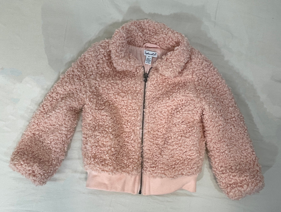 Splendid Girl Faux Pink Fur Winter Jacket, Size 3T