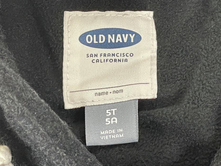 Old Navy Hooded Boy's Pea Coat Winter Jacket, Size 5T