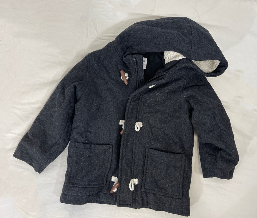 Old Navy Hooded Boy's Pea Coat Winter Jacket, Size 5T