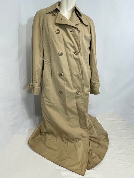 Aquascutum Women's Rain Trench Coat w/Wool Lining, Size 5