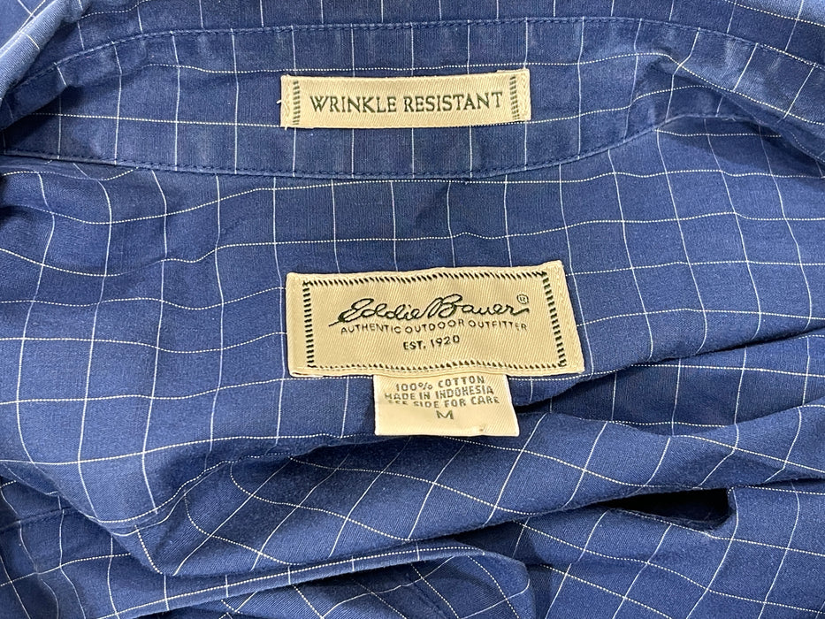 Eddie Bauer Wrinkle-Resistant Men's Long Sleeve Shirt, Size M