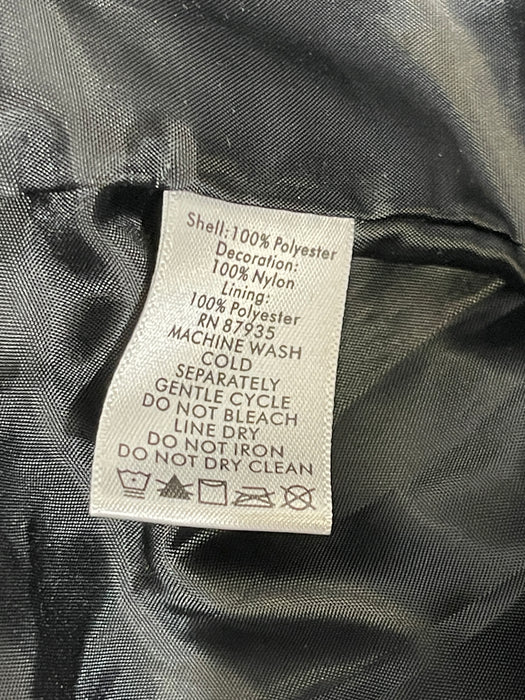 Susan Graver Style Metallic Floral Jacket, Size XL