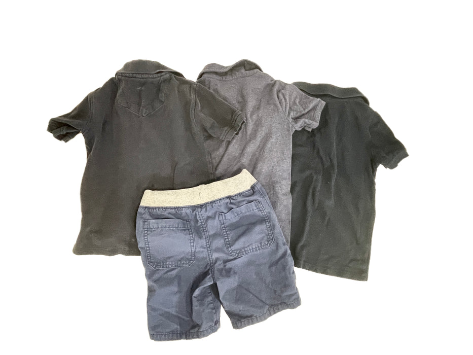 4pc. Carter's / Old Navy / Eddie Bauer Boy's Shirts and Shorts Bundle, Size 4/5T