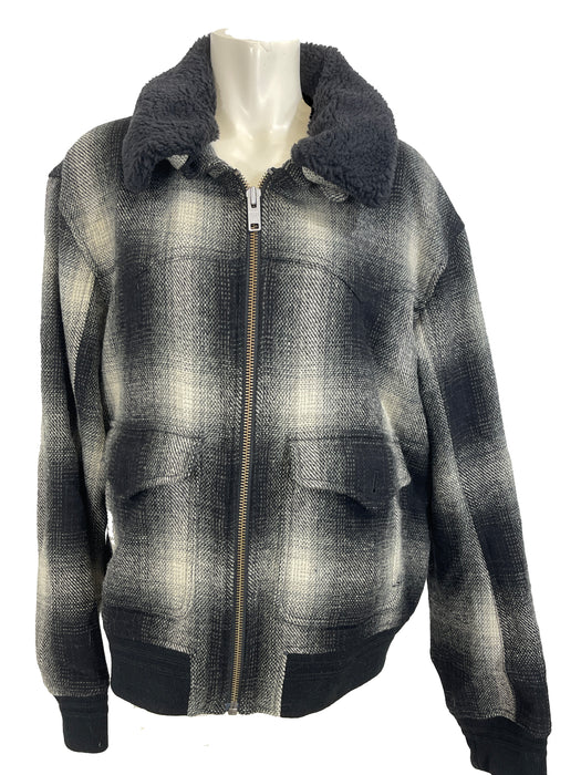 Frye Designer Men's Faux Fur Collar Winter Jacket, Size XXL-- NWT (Retails $500!!)
