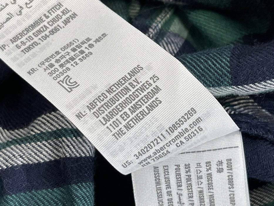 Hollister Brand Men's Flannel Shirt, Size XS