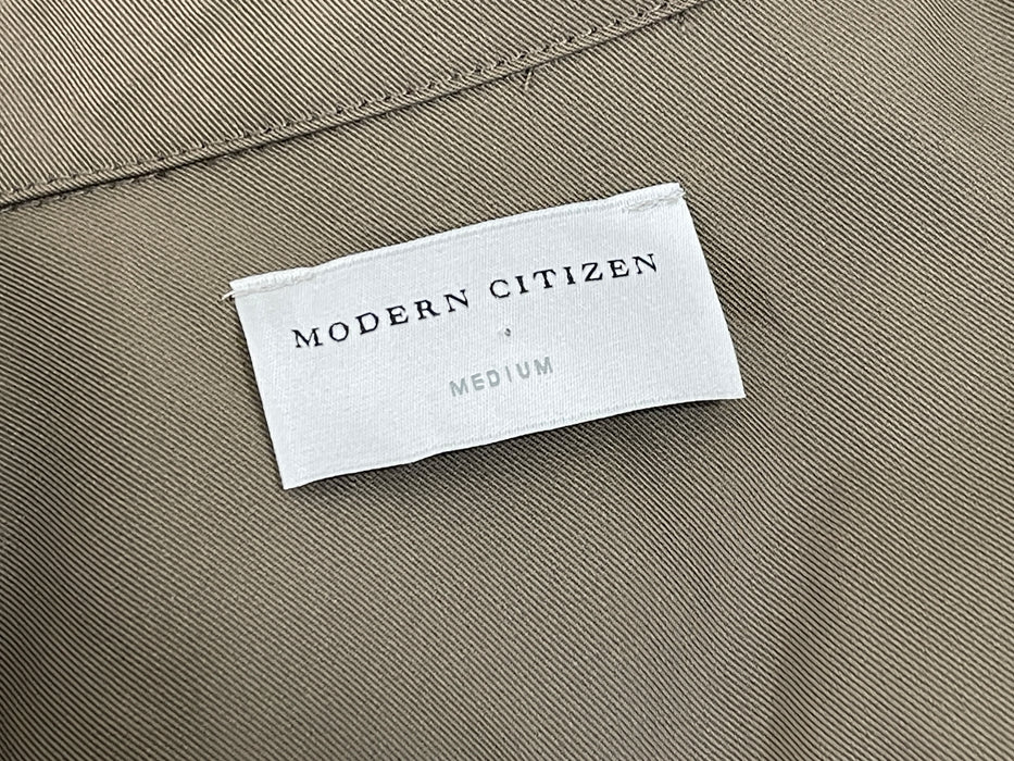 Modern Citizen Full-Length Collared, Long-Sleeve Dress w/Belt, Size M
