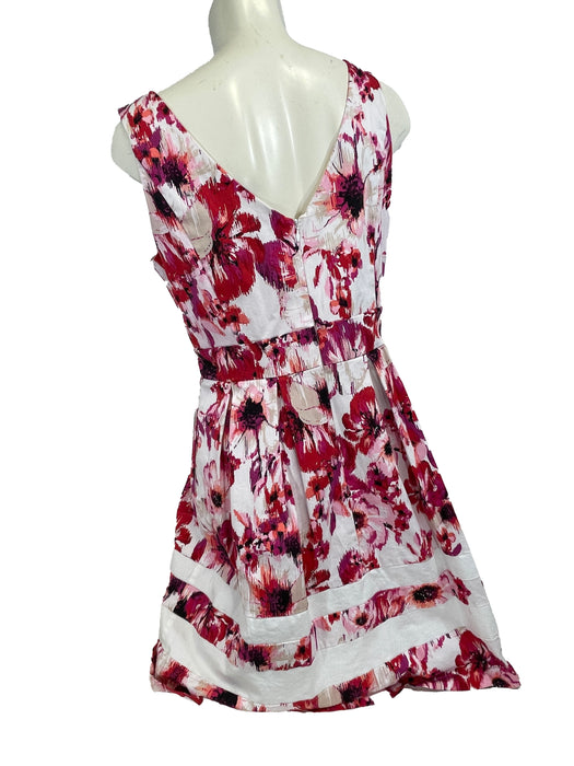 White House / Black Market Knee-Length Floral Dress, Size 12