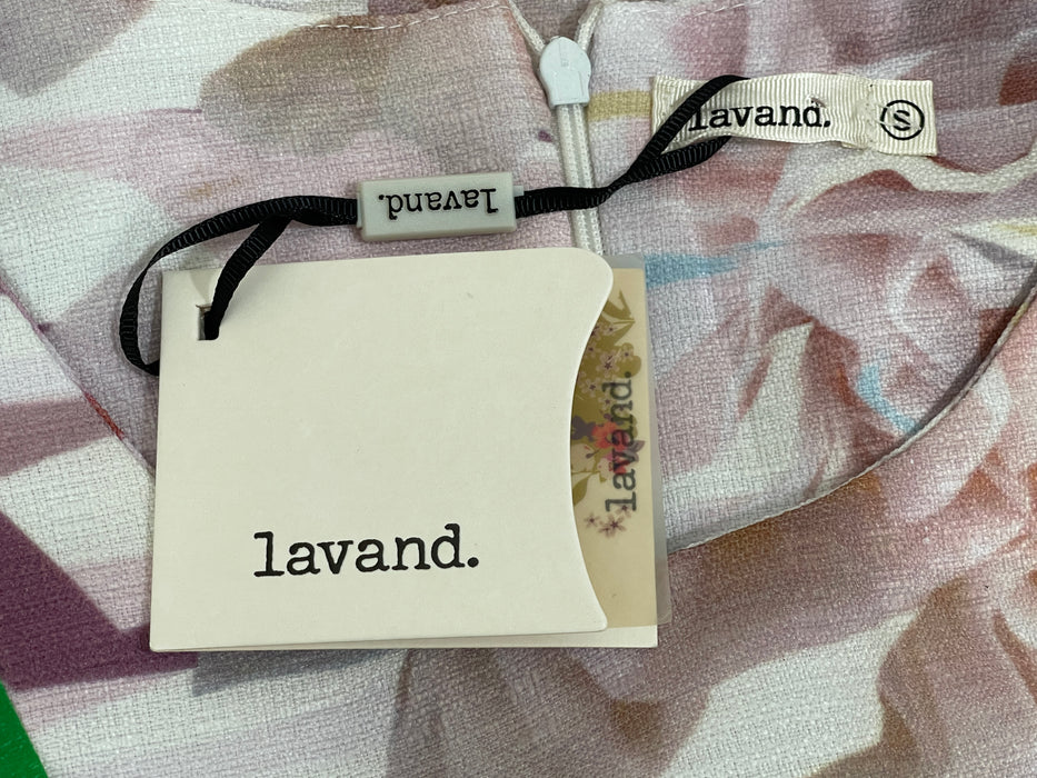 Lavand. Brand Knee-Length Sleeveless Floral Dress, Size S -- NWT