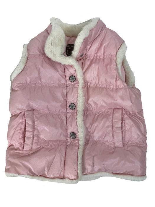 Old Navy Pink Faux Fur Puffer Jacket, Size 3T