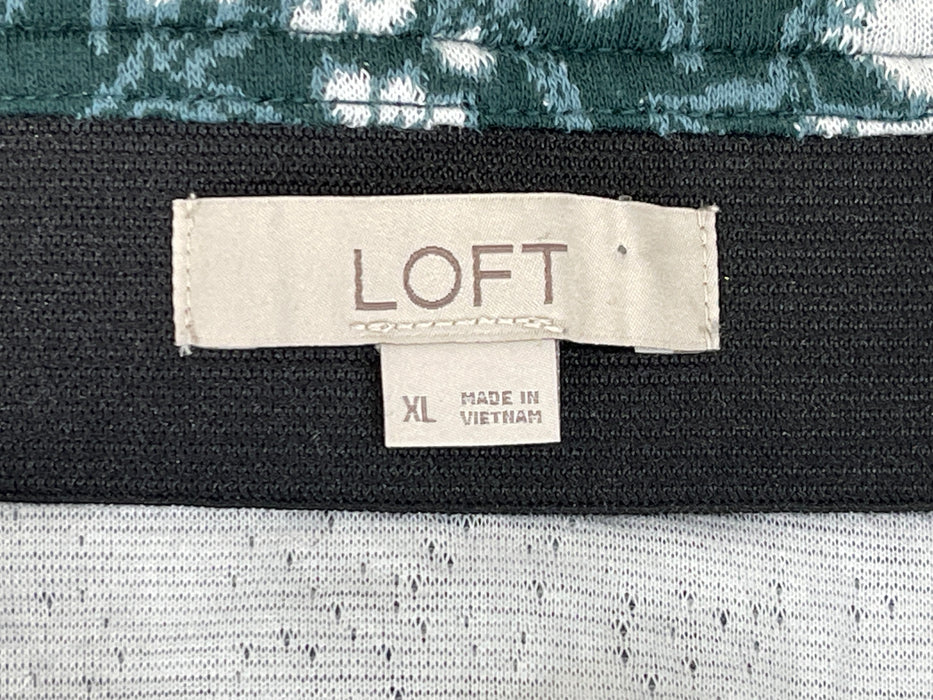 LOFT Brand Floral Miniskirt, Size XL