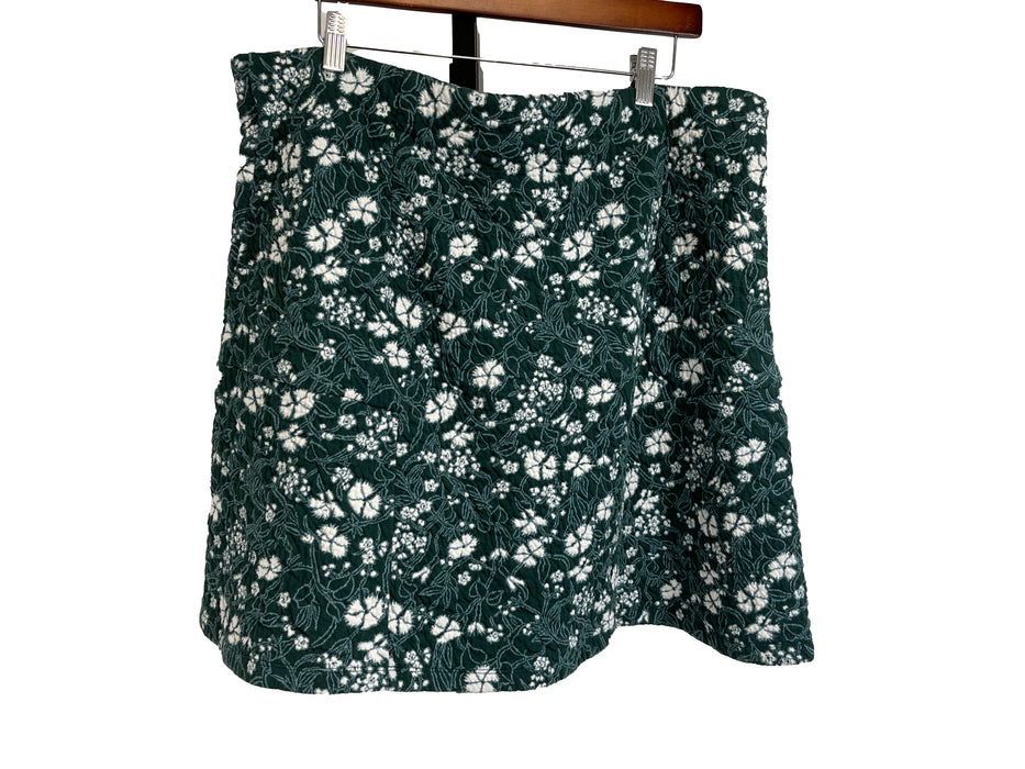 LOFT Brand Floral Miniskirt, Size XL