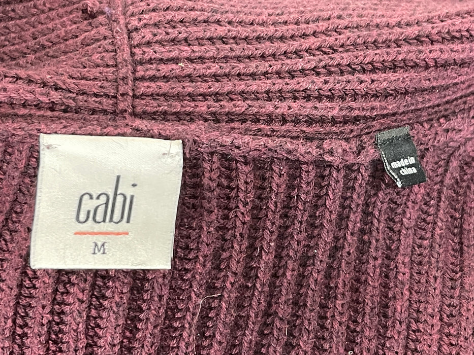 Cabi Women's Knee-Length Wrap Knit Sweater w/Breasted Collar, Size M