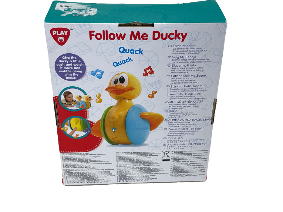 "Follow Me Ducky" Musical Wobbling Duck Toy, Ages 12+months