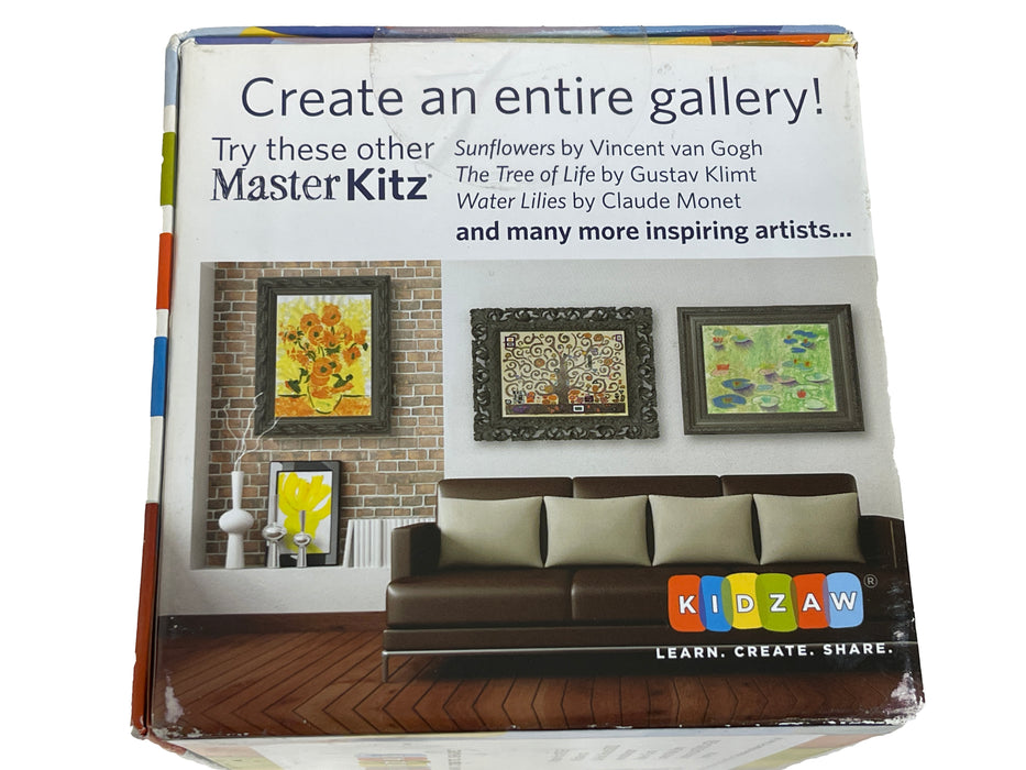 Kidzaw Brand "Master Kits" Vincent Van Gogh "Starry Night" Craft Kit - New in Box, Ages 5+ - New in Box