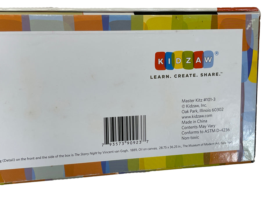 Kidzaw Brand "Master Kits" Vincent Van Gogh "Starry Night" Craft Kit - New in Box, Ages 5+ - New in Box