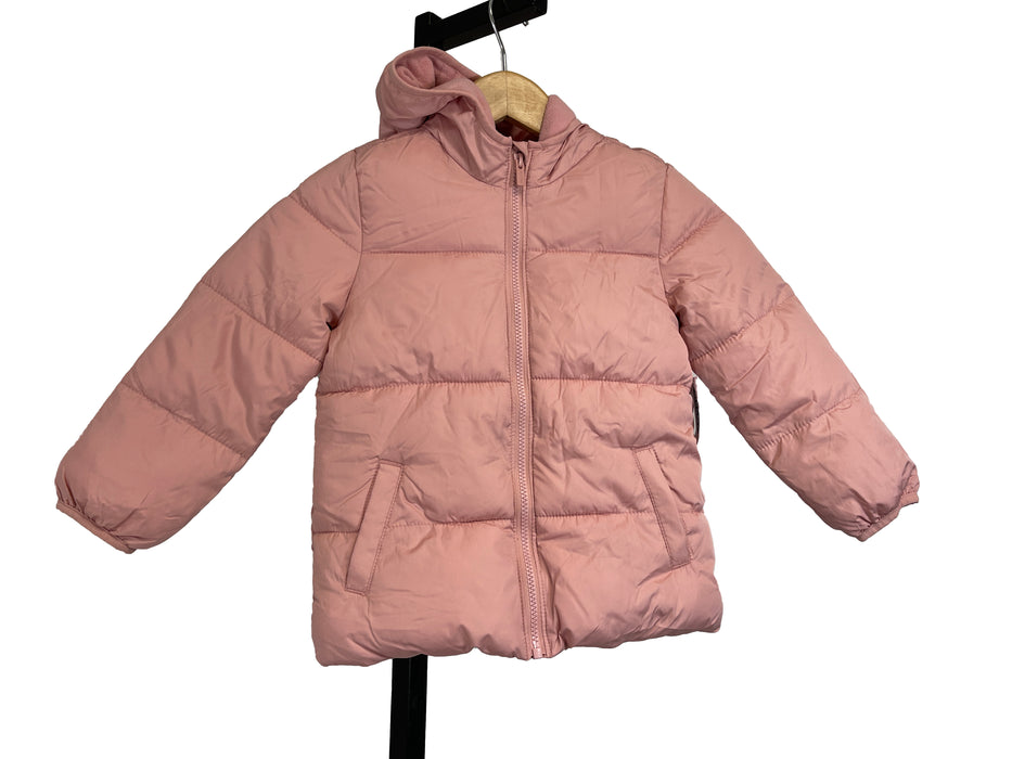 Old Navy Salmon Pink Puffer Jacket w/Hood, Size 5T - NWT