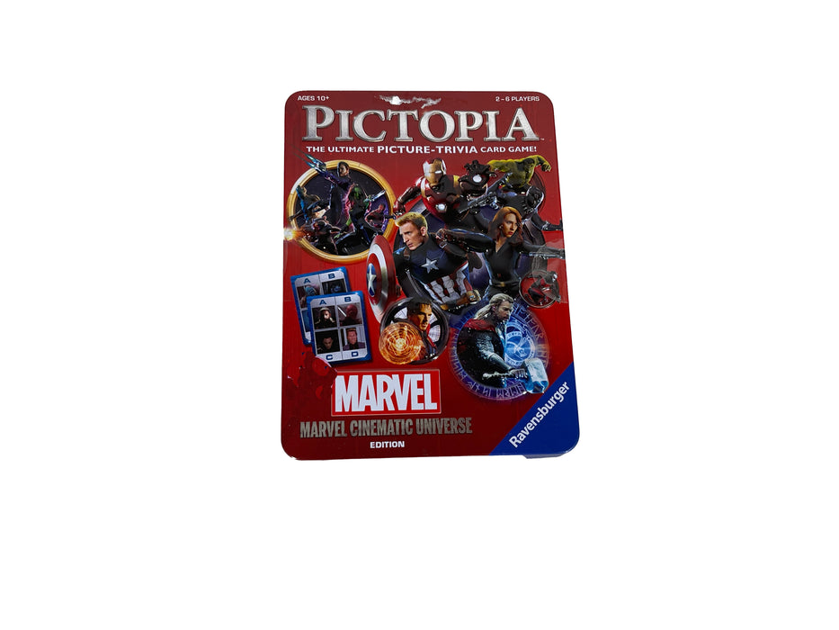 Marvel Pictopia Trading Card Trivia Game in Collectible Tin