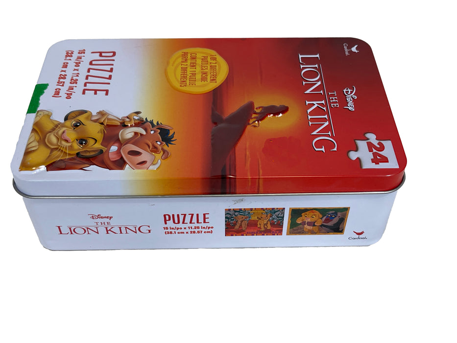 Disney Lion King Themed 24-Piece Puzzle in Collectible Tin