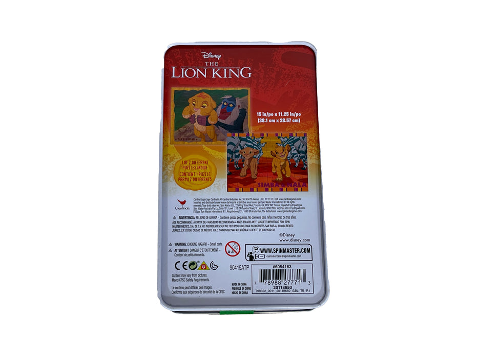 Disney Lion King Themed 24-Piece Puzzle in Collectible Tin