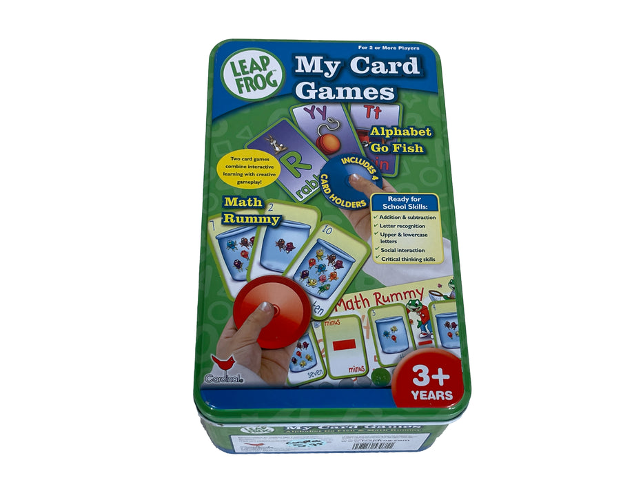 Leap Frog Brand Alphabet & Go Fish Game Card Set in Collectible Tin