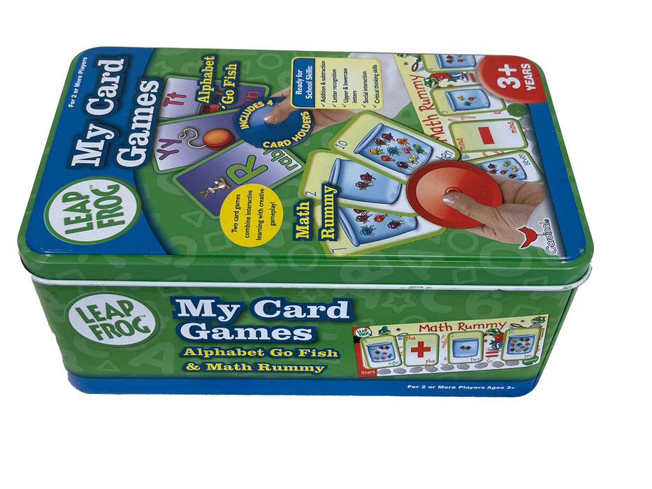 Leap Frog Brand Alphabet & Go Fish Game Card Set in Collectible Tin
