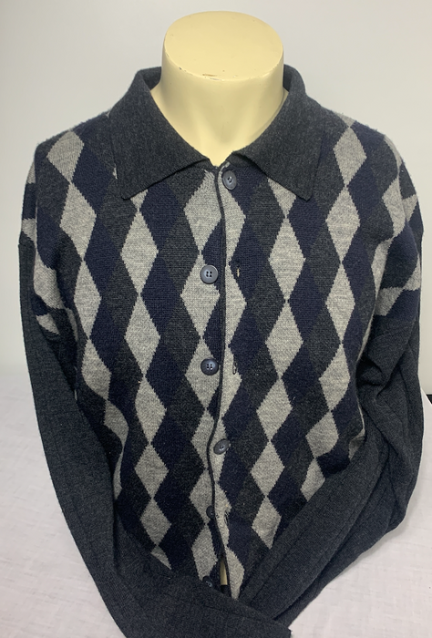 Perry Ellis Button Down Sweater Cardigan Size Medium