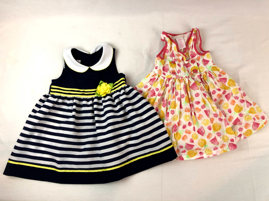 Jillian's Closet and Bonnie Baby Girls Dresses Bundle (2) Size 24m
