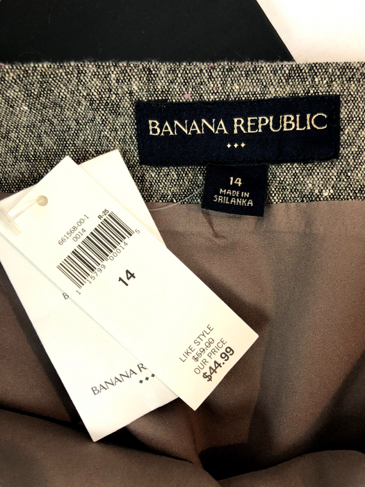 Womens NWT Banana Republic Wool Blend Skirt size 14