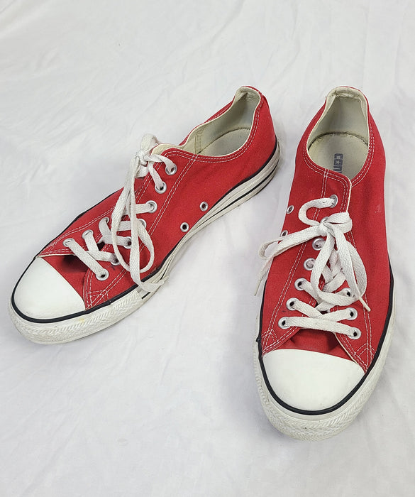 Red Converse sneakers