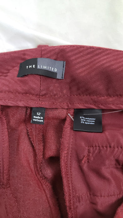 The Limited burgundy dress pants 12