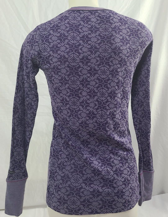 Columbia purple long sleeved shirt, size M