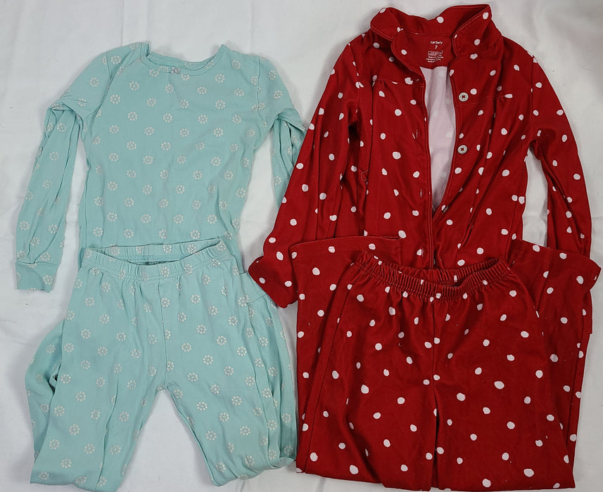 Girls pajama bundle, size 7