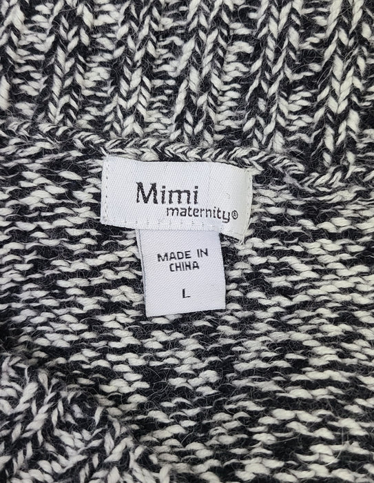 Mimi Maternity grey knit sweater, size L