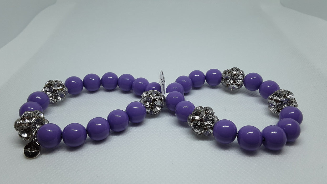 Handmade Purple Necklace and Bracelet set