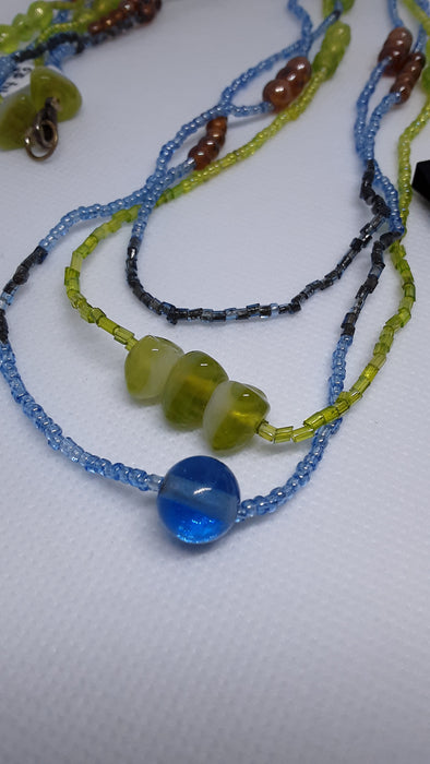 Handmade Beaded Necklace and Earring Set