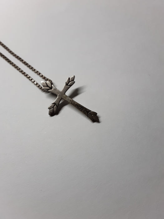 925 Italy sterling necklace with cross pendant