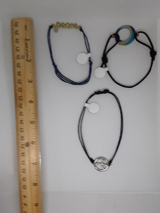 Cord bracelet and anklet bundle
