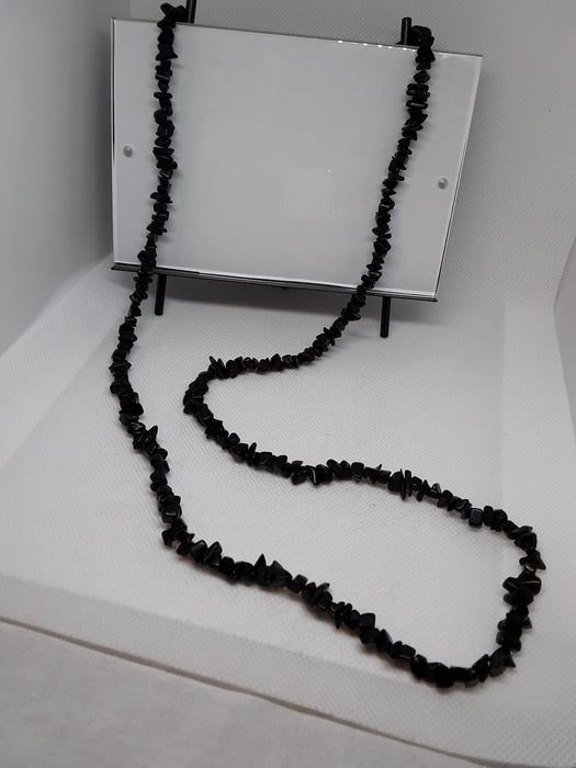 Black stone necklace