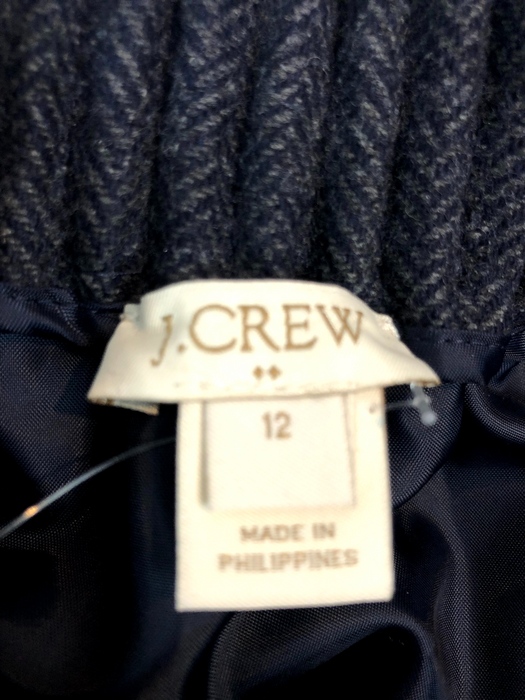 Womens J Crew Wool Blend Skirt Size 12
