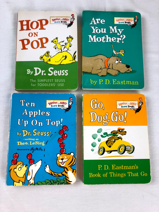 Dr. Seuss and P.D. Eastman Kids Board Book Bundle (4)
