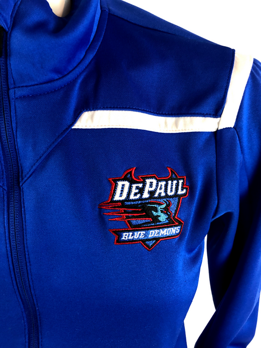 Nike DePaul Blue Demons Womens Zip Front Jacket Size S